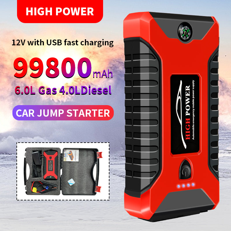Portable Car Jump Starter Power Bank 99800mAh high-power
