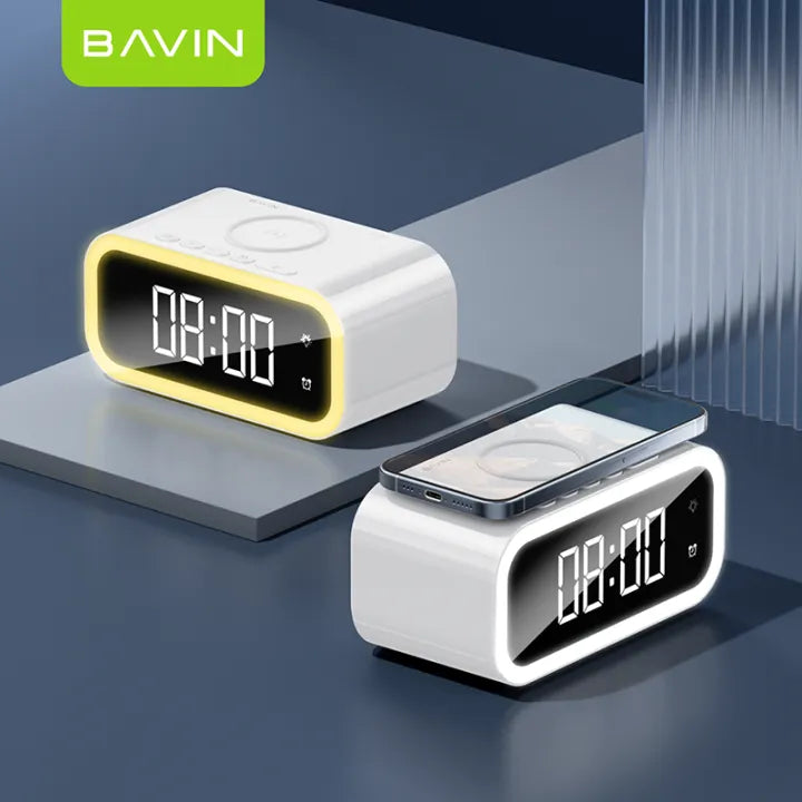 Bavin Clock - Night Light Wireless Charging PC1065S