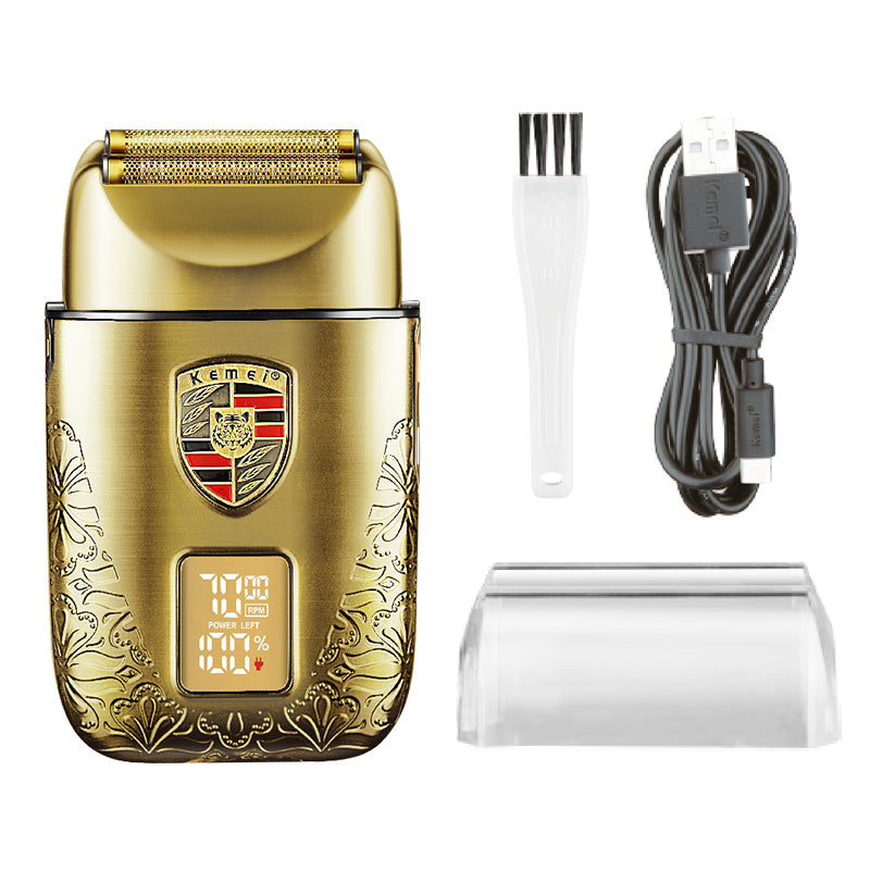 KEMEI KM-T93 Usb Rechargeable Beard Razor Electric Shaver Metal Cordless Waterproof Electric Trimmer Shaving