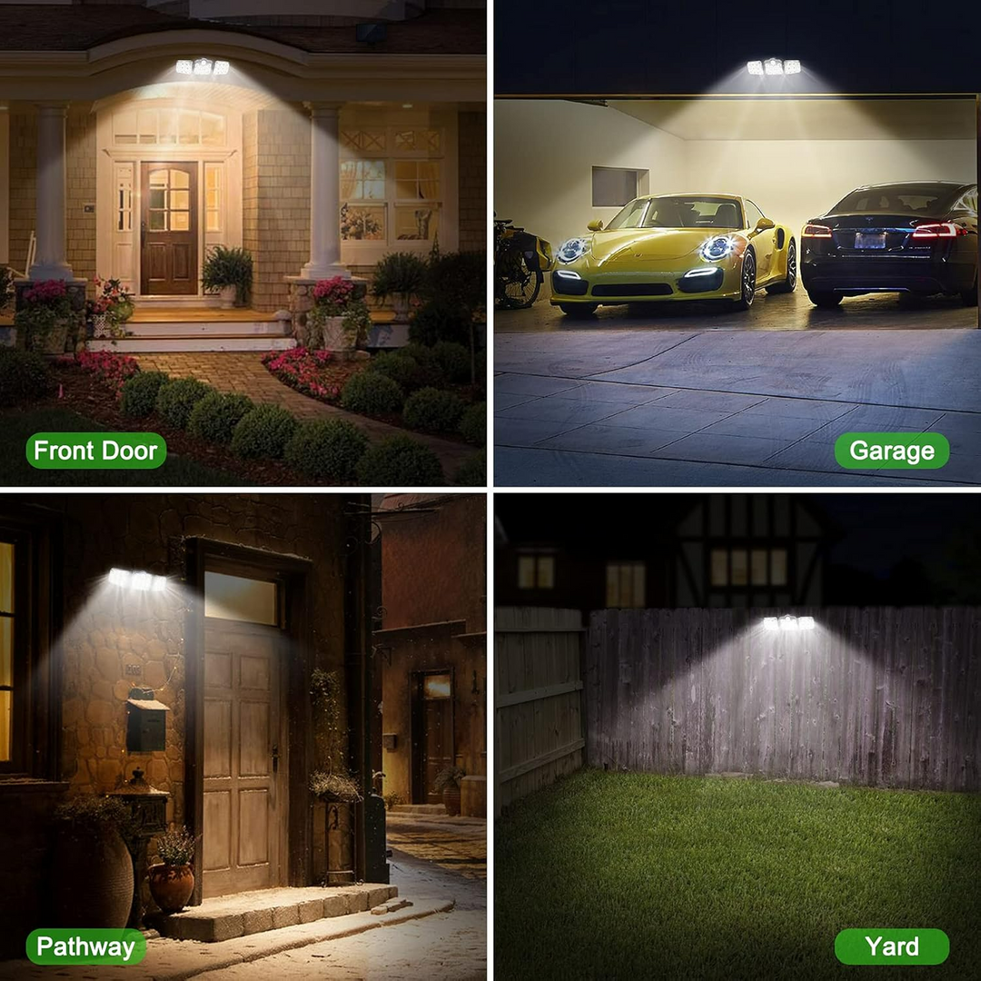 Solar Motion Sensor Outdoor Lights, 360° Rotatable, IP65 Waterproof Security Light