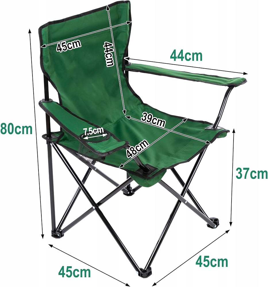 Portable Folding Camping Armchair With Carry Bag