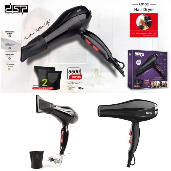 DSP 30102, Professional Hair Dryer, 1600W, 16700rpm