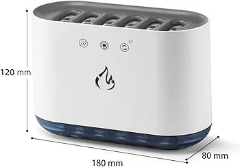 Humidifier for Large Room - Ultrasonic Dynamic Pickup Humidifier with Colorful Lights, Household Large Capacity Air Humidifier for Home Office (White)
