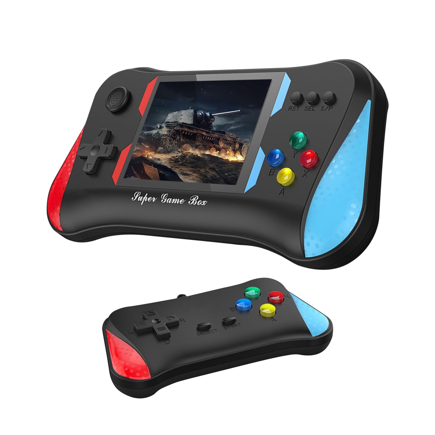 Game Console Handheld X7M with 3.5" Screen | 500-in-1 Retro Games, Rechargeable Battery