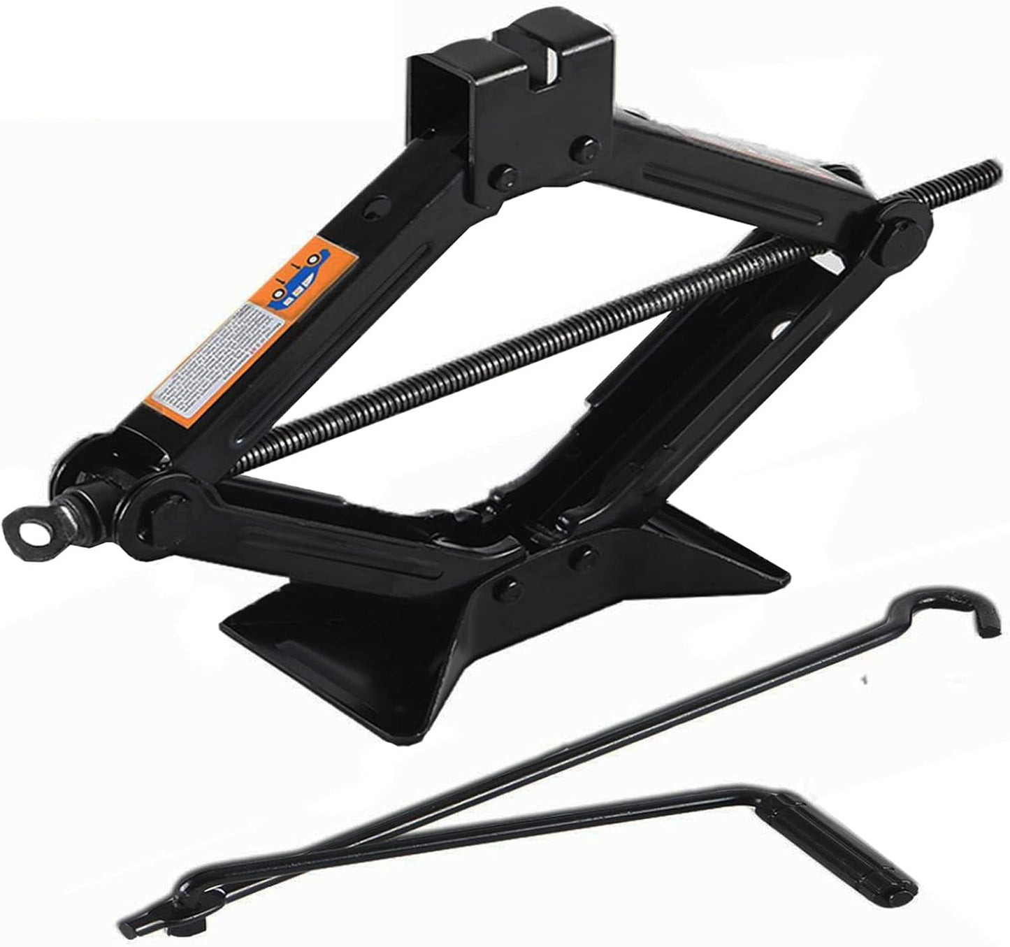 Scissor Jack for Car-3.0Ton丨Car Jack Kit-Tire Jack丨Portable,丨deal for SUV and Auto-with Crank Handle丨Heavy Duty Material,Black