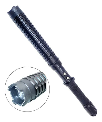 Stun Gun Telescopic Baton HY-X10 + LED Flashlight Cree 4 in 1 - 49 cm