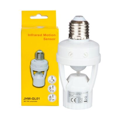 Infrared PIR Motion Sensor E27 LED Light Lamp Bulb Holder Socket Switch 110/220V