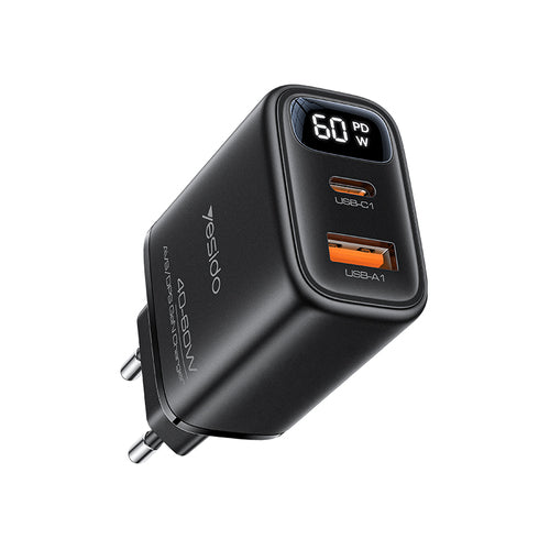 YESIDO YC122 60W Digital GaN Charger(A+C port)