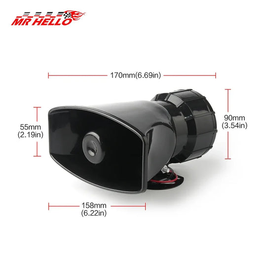 Wireless Car Siren Electronic Horn 100Watt