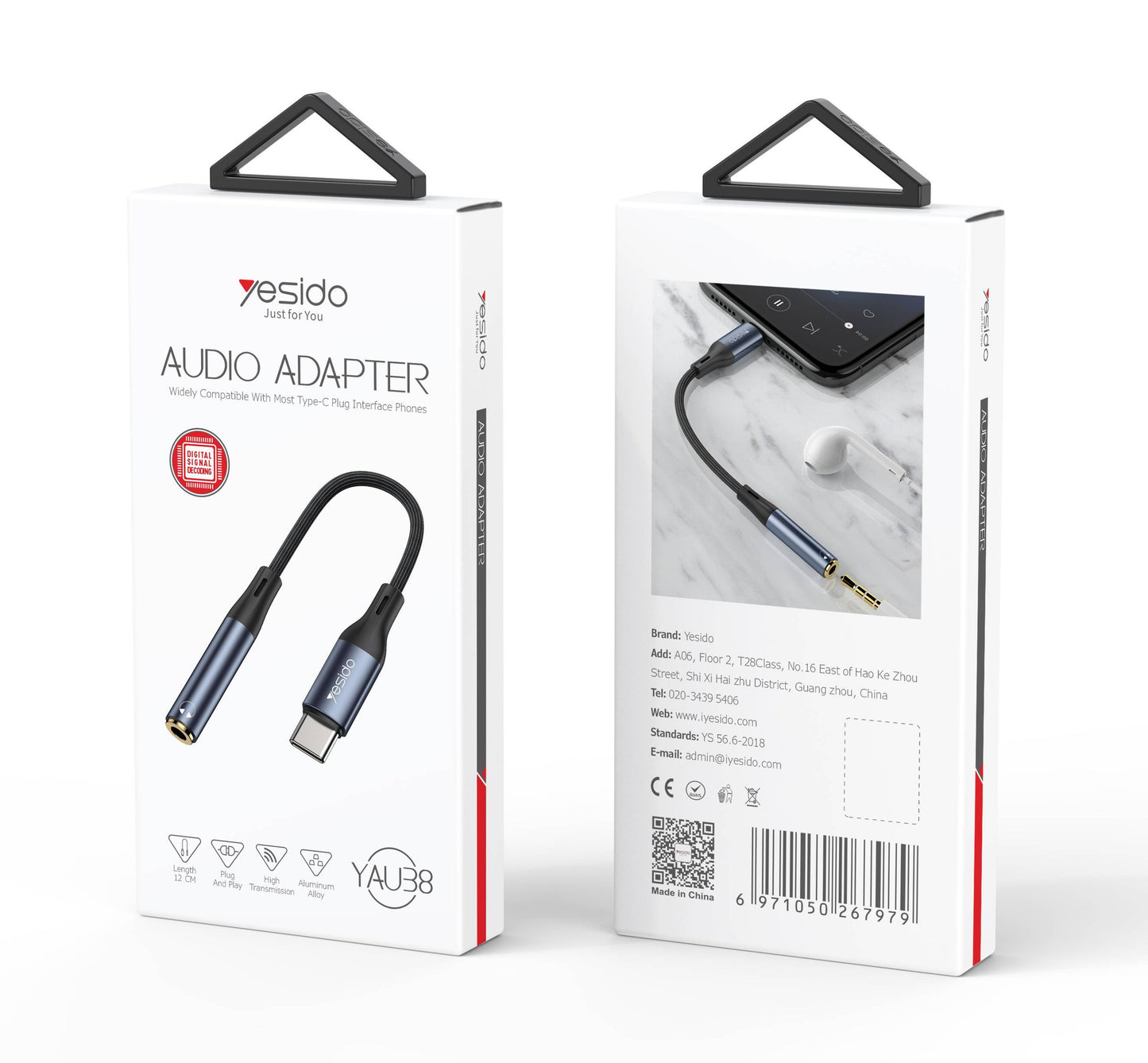 Yesido YAU38 Aluminum Alloy Nylon USB-C cable