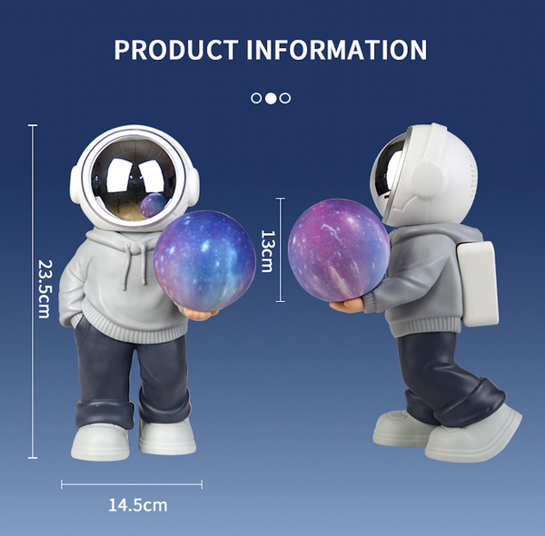 2025 3D Astronaut Moon Lamp with RGB LED Lighting and Wireless Speaker for Kids Parties and Birthday Gifts