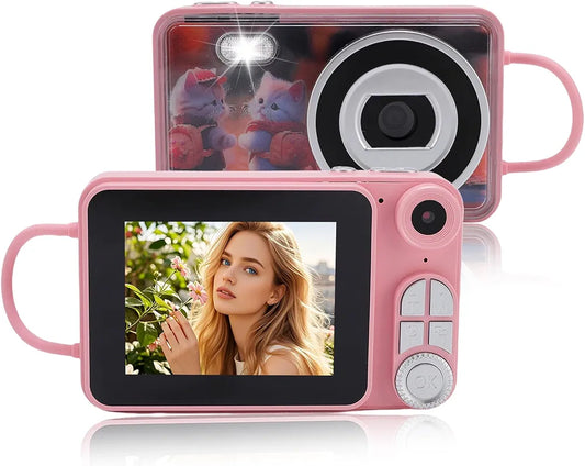 4K Digital Camera, Autofocus 48MP Vlog Camera for Photography with Front Rear Lens & Flash .