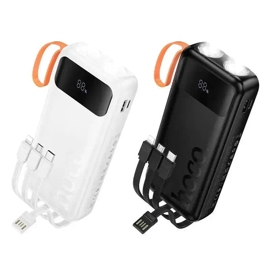 Hoco J151A Spirit Dual Lighting 4 Cable Power Bank 20000mAh Black
