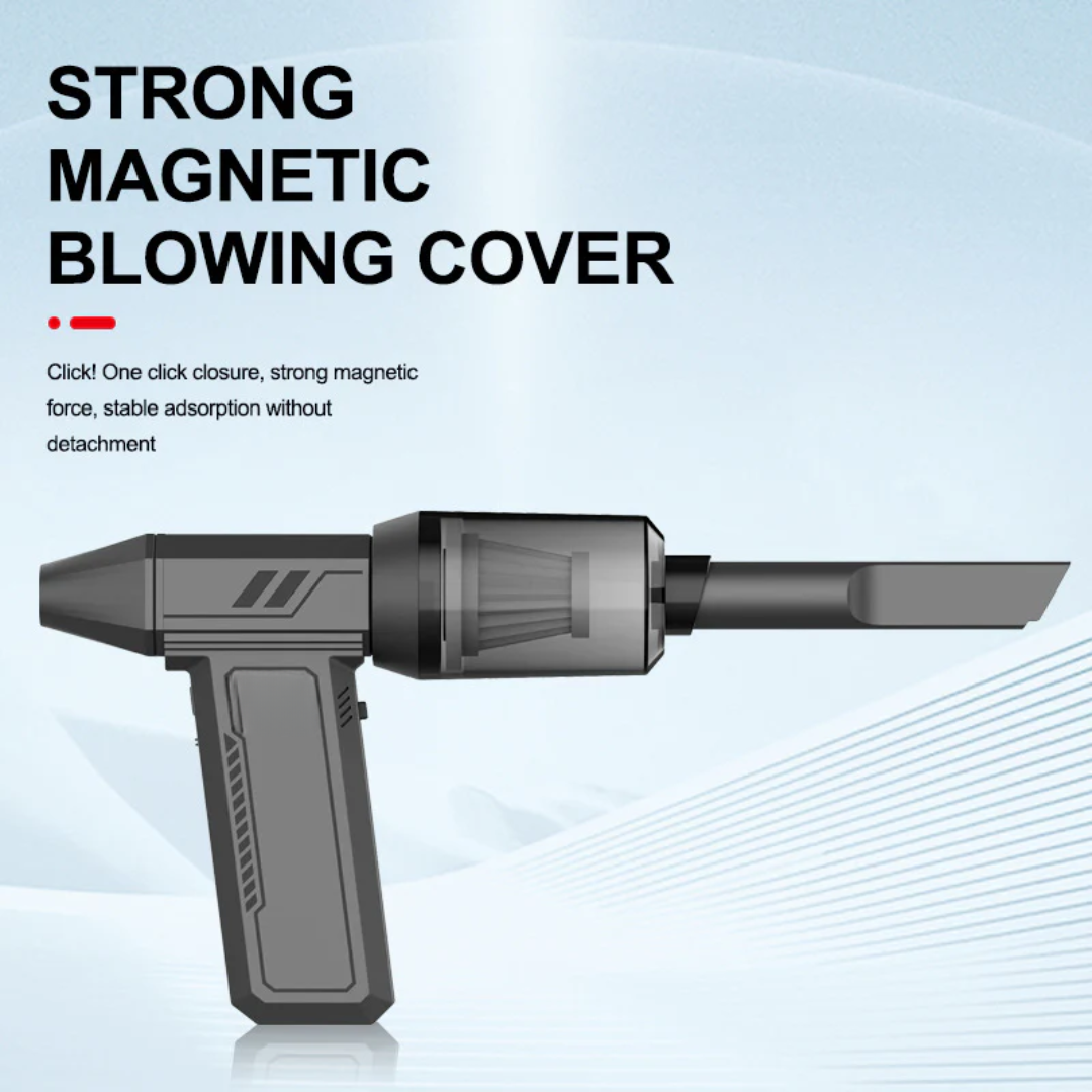 130,000 RPM Turbo Jet Fan – Handheld Air Blower & Vacuum ⚡🔋with LED Power Display