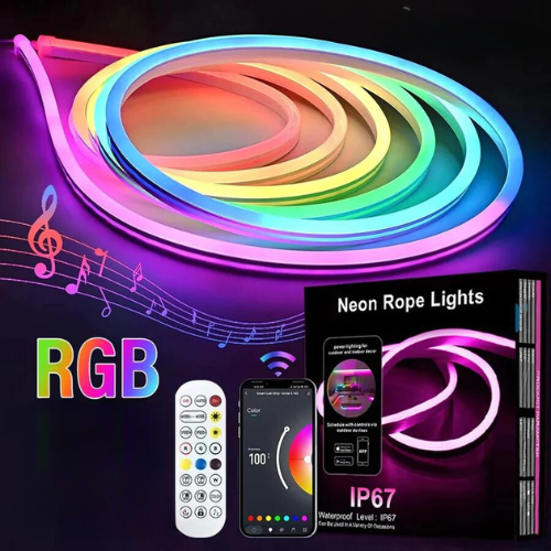 Rgb Neon Rope Strip Light 5 Meters