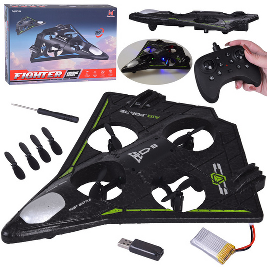 Remote Controlled Lightweight Drone with LED Effects and 360° Stunts LH-X93
