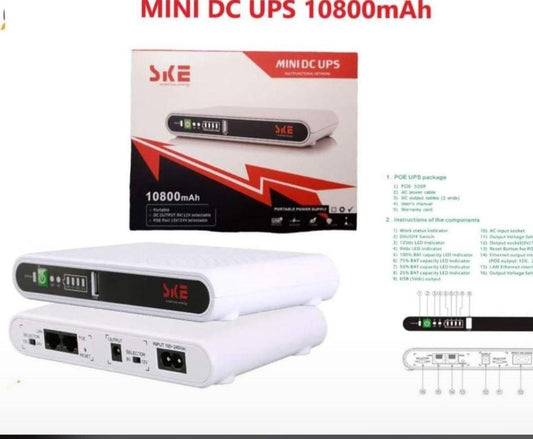 Mini DC UPs Router 10800mah