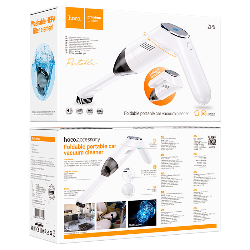 Hoco Portable vacuum car cleaner ZP6 Speed
