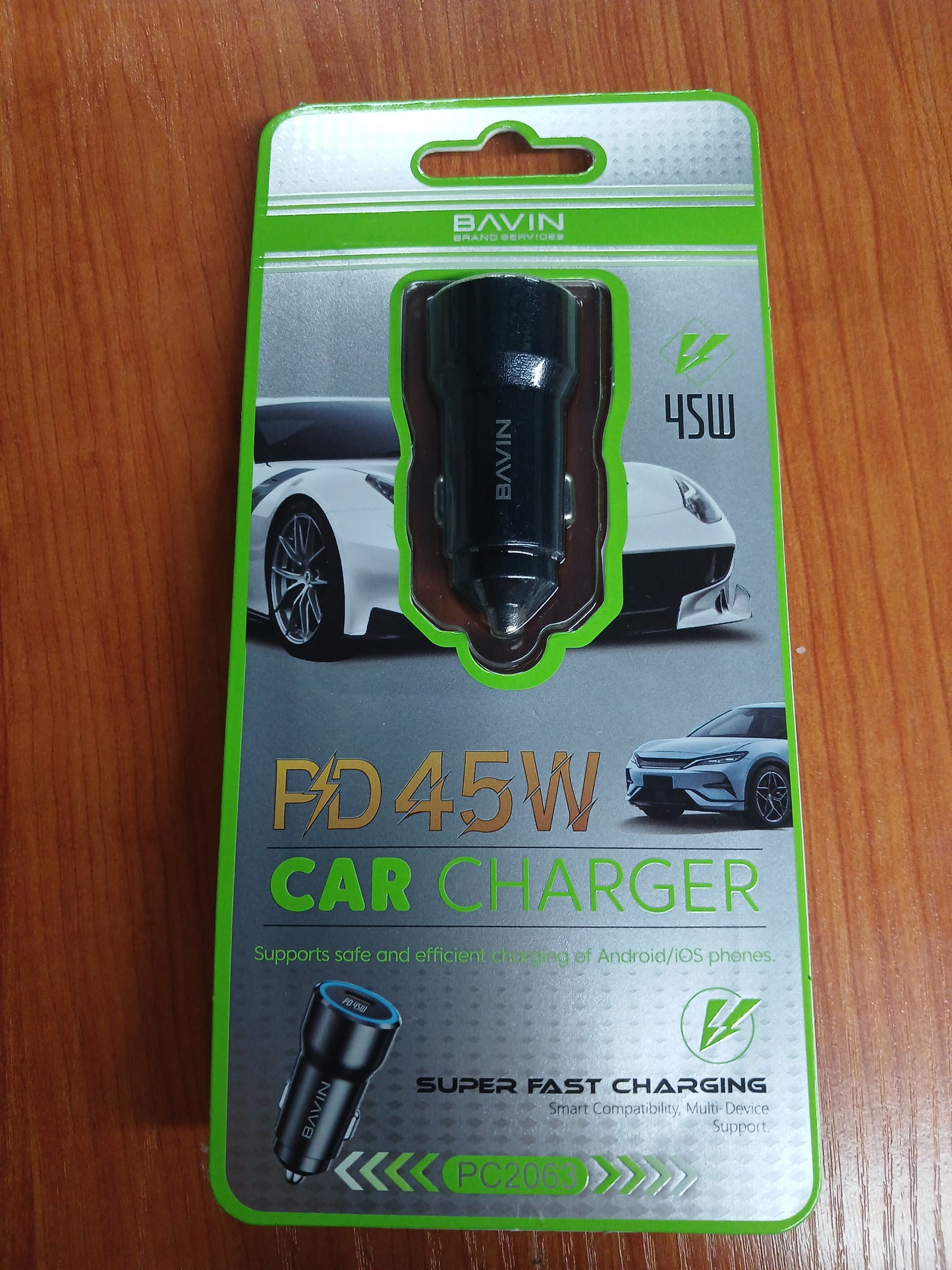 Bavin Car Charger 45W Super Fast Charger