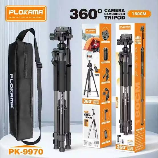 Plokama PK-9930 Tripod – 150cm Professional Stand for Cameras & Camcorders, Mobile Phones
