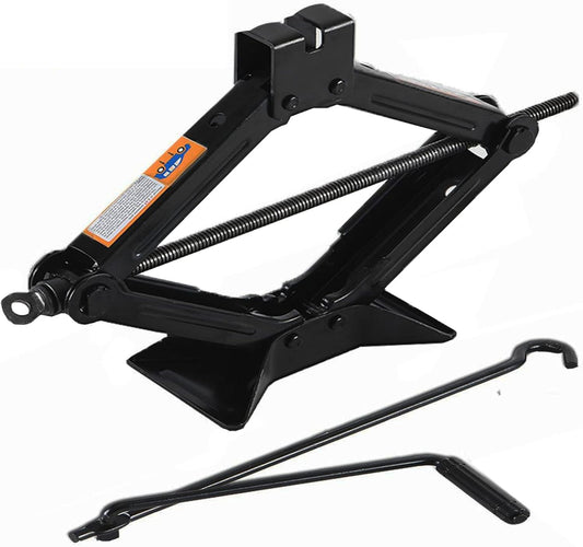 Scissor Jack for Car-3.0Ton丨Car Jack Kit-Tire Jack丨Portable,丨deal for SUV and Auto-with Crank Handle丨Heavy Duty Material,Black
