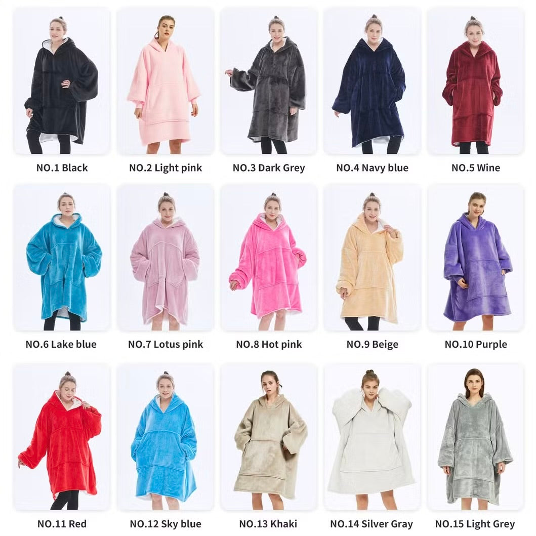 Plush Blanket Hoodie, Huggle Hoodie, Free Size Fits All