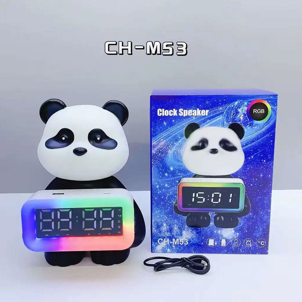 RGB Bluetooth Panda Alarm Clock & Speaker