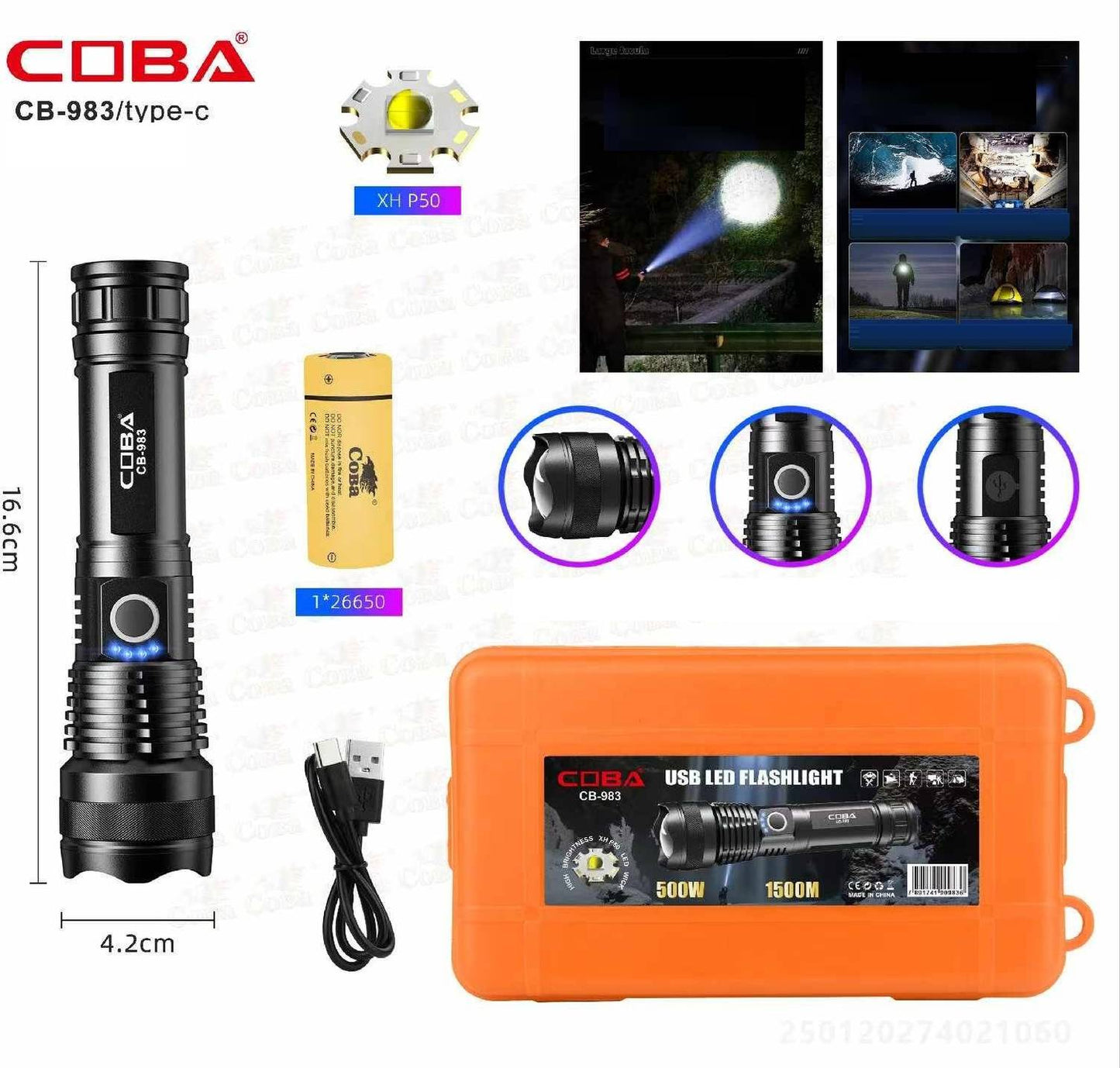 Coba CB-983 Flashlight