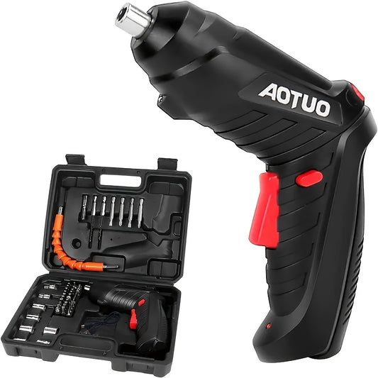 Cordless Electric Drill Set with Lithium Battery - 1800mAh, 4.2V - Mini Screwdriver for Home Repair and DIY Projects