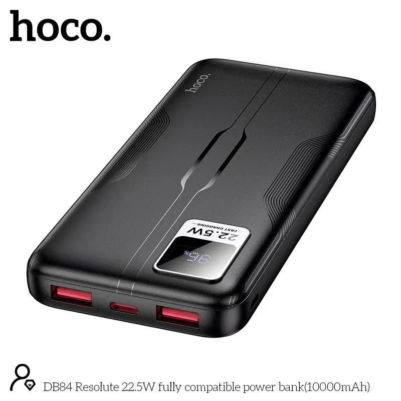 Hoco DB84/A.  Resolute 22.5W Power Bank – 22.5W USB-A, 20W PD & 18W Dual Input