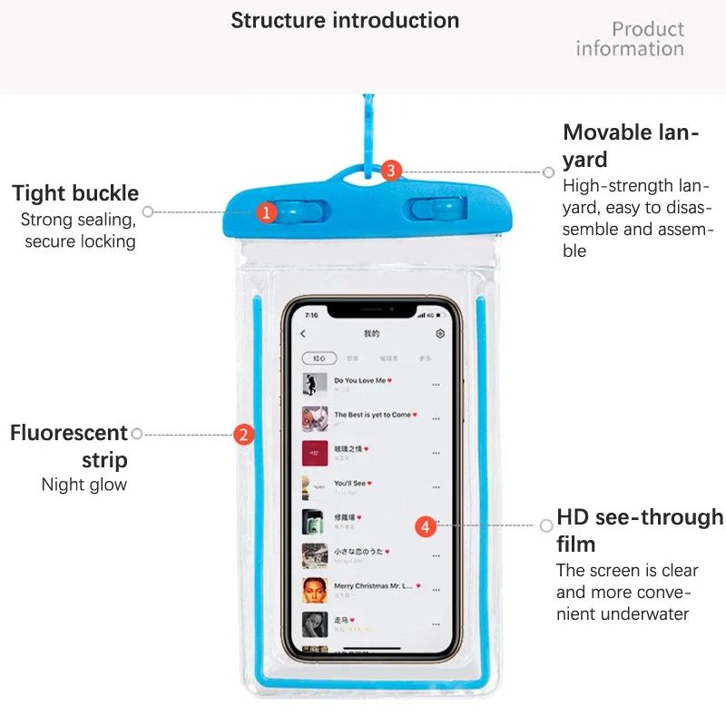 Universal Waterproof Phone Pouch Dry Bag
