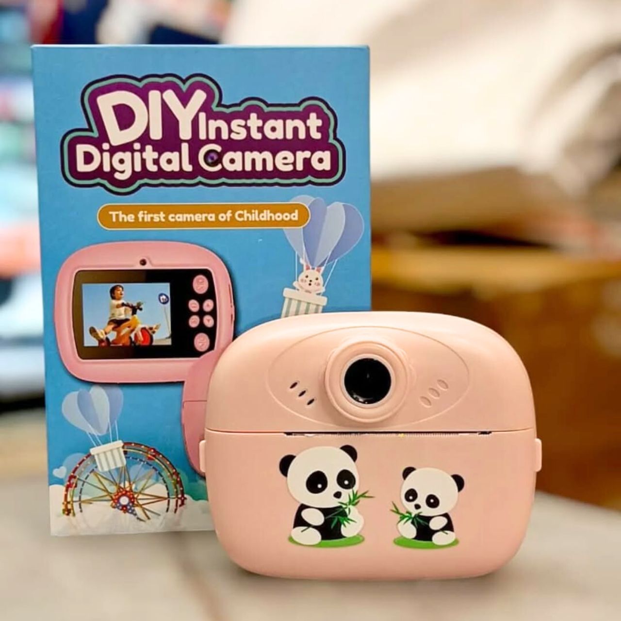 DIY Instant Digital Camera for Kids with Printer Black & White