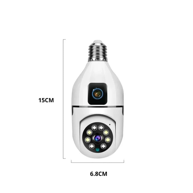 SQ002-W-L Light Bulb Dual Lens WiFi Smart Camera