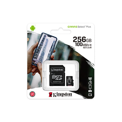 Kingston Micro SD 64GB Class 10 - SDCS2/64GB - Black