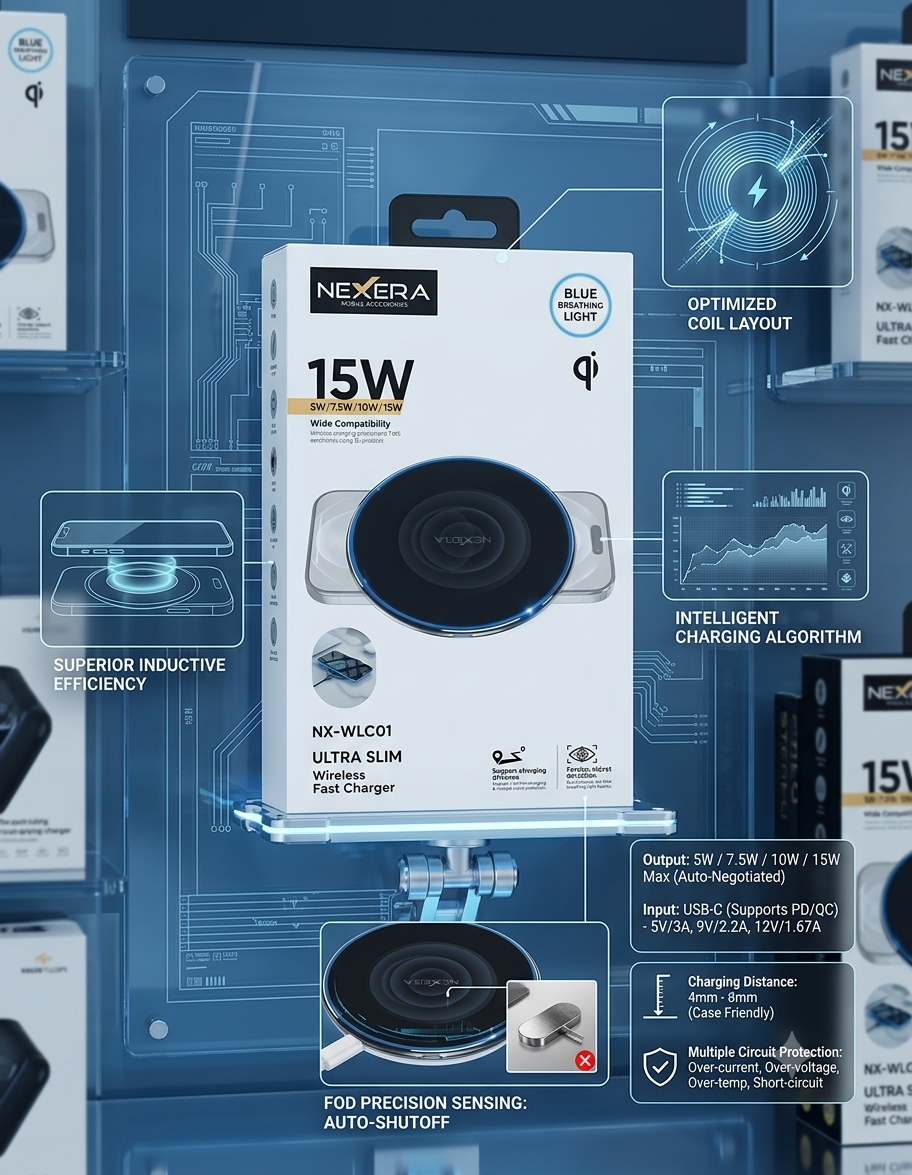 Nexera Wireless Fast Charger 15W