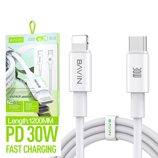 Bavin 30W data cable Type-C to IOS Fast Charge